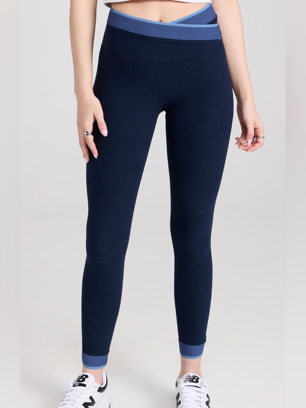 Beyond Yoga Leggings Nocturnal Navy Spacedye in The Mix High Waisted Midi — XS
